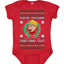 Fudge Around And Find Out Story Ugly Christmas Sweater Baby Creeper Boys Girls Infant Bodysuit