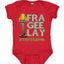 FRA-GEE-LAY Leg Lamp Story Ugly Christmas Sweater Baby Creeper Boys Girls Infant Bodysuit