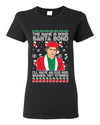 Michael Scott The Name is Bond Santa Bond Ugly Christmas Sweater Womens Graphic T-Shirt