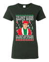 Michael Scott The Name is Bond Santa Bond Ugly Christmas Sweater Womens Graphic T-Shirt