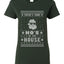 Theres Some Hos in the House Santa Ugly Christmas Sweater Womens Graphic T-Shirt