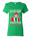 Michael Scott The Name is Bond Santa Bond Ugly Christmas Sweater Womens Graphic T-Shirt