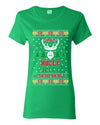Have A Holly Jolly Christmas Ugly Christmas Sweater Womens Graphic T-Shirt