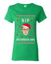 RIP Notorious RBG Ruth Bader Ginsburg Ugly Christmas Sweater Womens Graphic T-Shirt