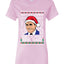 Santas Coming That's What She Said Michael Scott Ugly Christmas Sweater Womens Graphic T-Shirt