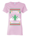 Merry Christmas Bitches Ugly Christmas Sweater Womens Graphic T-Shirt