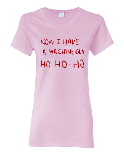 Die Hard Now I Have a Machine Gun Ho ho ho Christmas Womens Graphic T-Shirt
