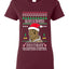 Lisp Believe In Thomthin Thacrifithing Everythin Ugly Christmas Sweater Womens Graphic T-Shirt