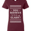 You Serious Clark Christmas Vacation Movie Ugly Christmas Sweater Womens Graphic T-Shirt