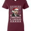 Christmas Is Cancelled Michael Scott Office Ugly Christmas Sweater Womens Graphic T-Shirt