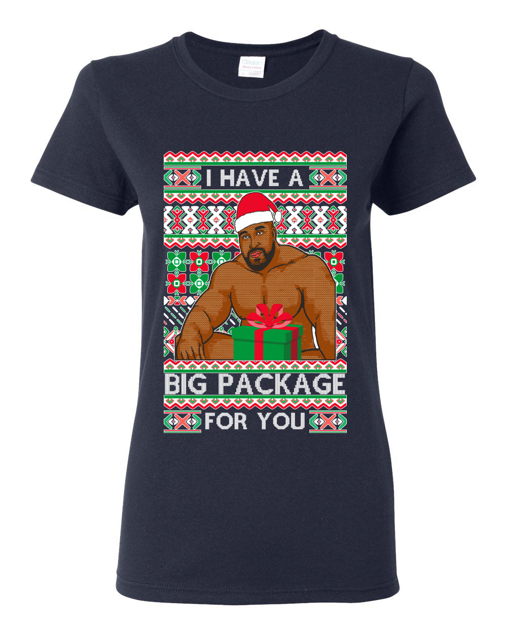 I have a Big package Meme Barry Wood  Ugly Christmas Sweater Womens Graphic T-Shirt
