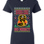 Strike First Strike Hard No Mercy Xmas Ugly Christmas Sweater Womens Graphic T-Shirt
