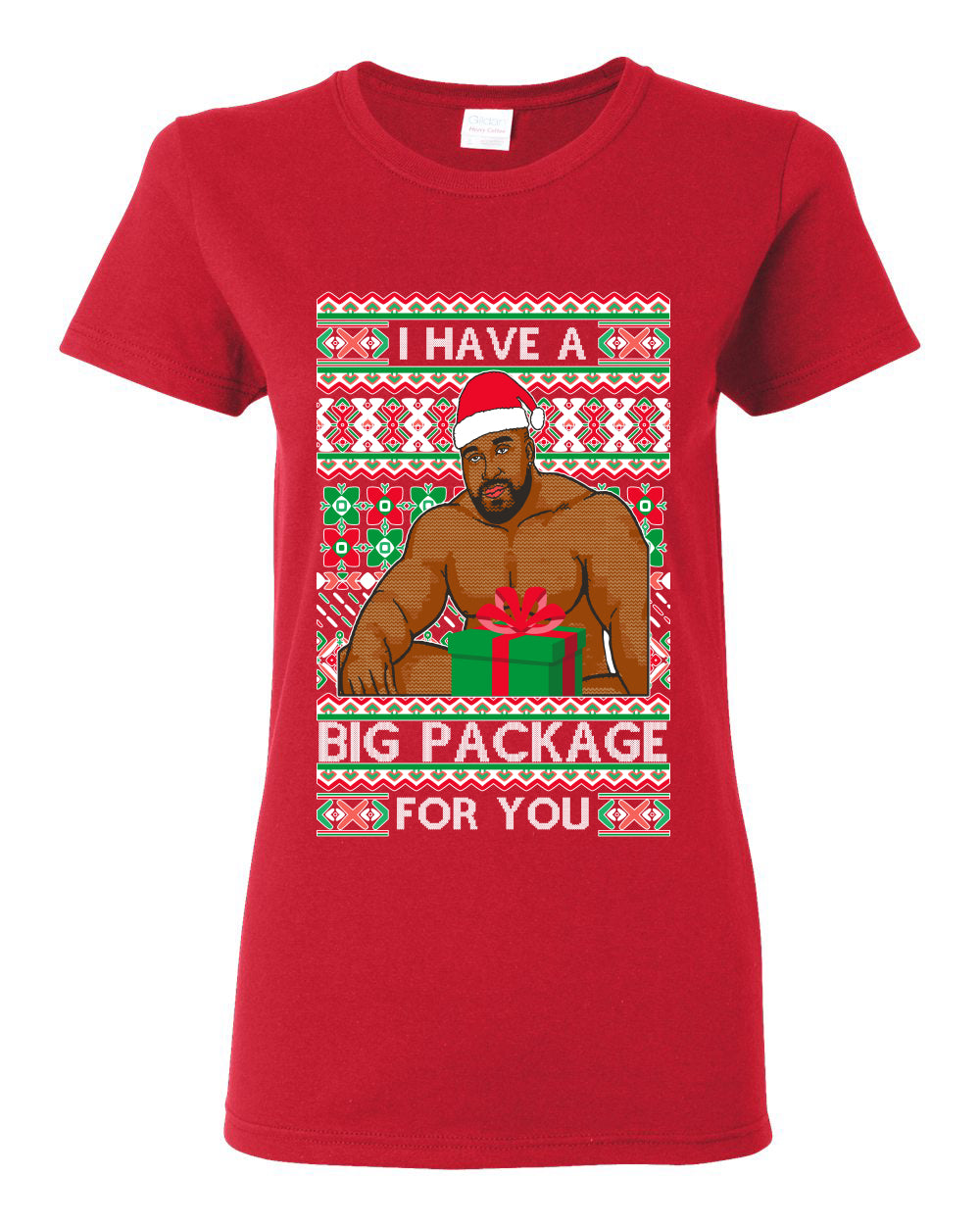 I have a Big package Meme Barry Wood  Ugly Christmas Sweater Womens Graphic T-Shirt