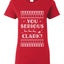 You Serious Clark Christmas Vacation Movie Ugly Christmas Sweater Womens Graphic T-Shirt