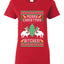 Merry Christmas Bitches Ugly Christmas Sweater Womens Graphic T-Shirt