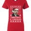 Christmas Is Cancelled Michael Scott Office Ugly Christmas Sweater Womens Graphic T-Shirt