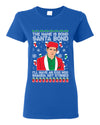 Michael Scott The Name is Bond Santa Bond Ugly Christmas Sweater Womens Graphic T-Shirt