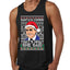 Santas Coming That's What She Said Michael Scott Ugly Christmas Sweater Mens Graphic Tank Top
