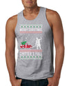 Merry Christmas Shitter's Full Christmas Vacation Ugly Christmas Sweater Mens Graphic Tank Top