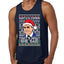 Santas Coming That's What She Said Michael Scott Ugly Christmas Sweater Mens Graphic Tank Top