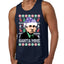 Santa Mike Michael Scott The Office Ugly Christmas Sweater Mens Graphic Tank Top
