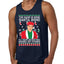 Michael Scott The Name is Bond Santa Bond Ugly Christmas Sweater Mens Graphic Tank Top