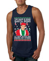 Michael Scott The Name is Bond Santa Bond Ugly Christmas Sweater Mens Graphic Tank Top
