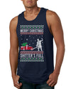 Merry Christmas Shitter's Full Christmas Vacation Ugly Christmas Sweater Mens Graphic Tank Top