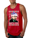 Santa Mike Michael Scott The Office Ugly Christmas Sweater Mens Graphic Tank Top