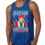 Michael Scott The Name is Bond Santa Bond Ugly Christmas Sweater Mens Graphic Tank Top