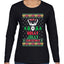 Have A Holly Jolly Christmas Ugly Christmas Sweater Womens Graphic Long Sleeve T-Shirt