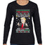 Trump This is the Greatest Ugly Christmas Sweater Womens Graphic Long Sleeve T-Shirt
