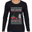 Merry Christmas Shitter's Full Christmas Vacation Ugly Christmas Sweater Womens Graphic Long Sleeve T-Shirt