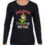 Sorry Santa I Elfed It Up This Year Christmas Womens Graphic Long Sleeve T-Shirt