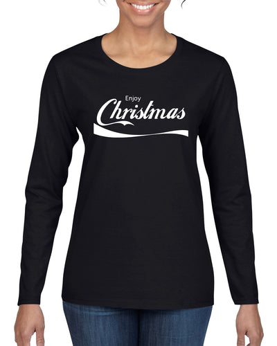 Enjoy Christmas Christmas Womens Graphic Long Sleeve T-Shirt