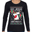 Go Jesus It's Your Birthday Ugly Christmas Sweater Womens Graphic Long Sleeve T-Shirt