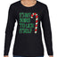 Candy Cane Not Going to Lick Itself Christmas Womens Graphic Long Sleeve T-Shirt