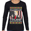 All I Want For Christmas is Trump Back In Office Ugly Christmas Sweater Womens Graphic Long Sleeve T-Shirt