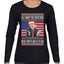 Mean Tweets and $1.79 Gas Ugly Christmas Sweater Womens Graphic Long Sleeve T-Shirt