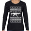 Nakatomi Plaza Christmas Party Survivor 1988 Ugly Christmas Sweater Womens Graphic Long Sleeve T-Shirt