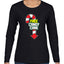 Free Candy Cane  Christmas Womens Graphic Long Sleeve T-Shirt