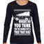 Family Vacation Where Do You Think You're Gonna Put A Tree That Big Ugly Christmas Sweater Womens Graphic Long Sleeve T-Shirt