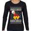 Jingle Bells Biden Smells Ugly Christmas Sweater Womens Graphic Long Sleeve T-Shirt