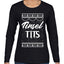 Tinsel Tits Individual Couples Ugly Christmas Sweater Womens Graphic Long Sleeve T-Shirt