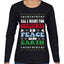 All I Want For Christmas Is Peace on Earth  Ugly Christmas Sweater Womens Graphic Long Sleeve T-Shirt