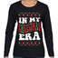 In My Christmas Era Ugly Christmas Sweater Womens Graphic Long Sleeve T-Shirt
