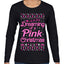 Dreaming Of A Pink Chirstmas Girly Woman Movie Party Ugly Christmas Sweater Womens Graphic Long Sleeve T-Shirt