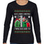 I Triple Dog Dare Ya Merry Story Ugly Christmas Sweater Womens Graphic Long Sleeve T-Shirt