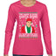 Michael Scott The Name is Bond Santa Bond Ugly Christmas Sweater Womens Graphic Long Sleeve T-Shirt