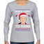 Biden Is Coming To Town Ugly Christmas Sweater Womens Graphic Long Sleeve T-Shirt